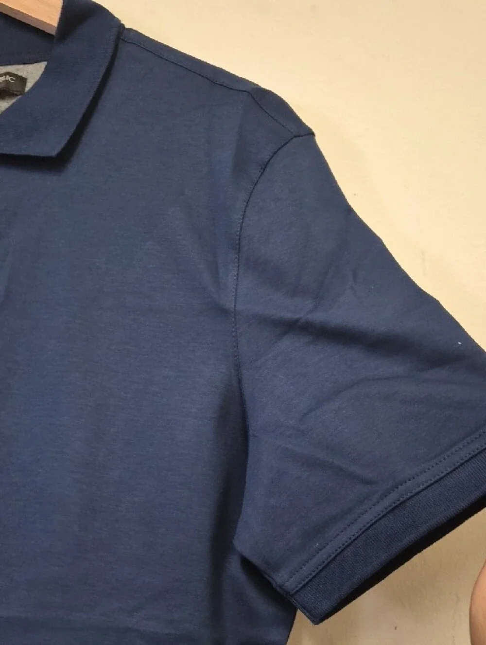 Banana Republic Men's Dark Navy Short-Sleeve Polo Size L